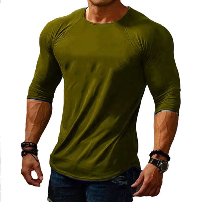 T-shirt de course à compression pour homme