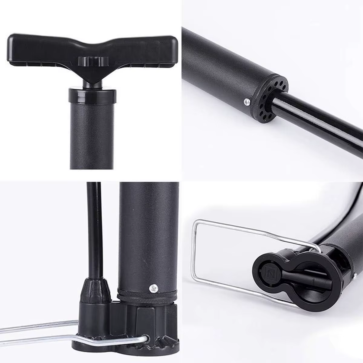 PINMOAP Gonfleur de vélo pratique, pompe à air multifonctionnelle, gonfleur haute pression adapté au gonflage des ballons de vélo