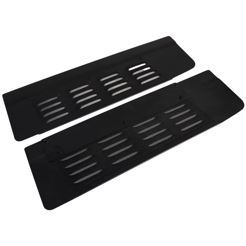 1 paire de couvercles de ventilation pour portes arrière de voiture, noirs, pour FORD TRANSIT CUSTOM 2012-2023, accessoires de voiture
