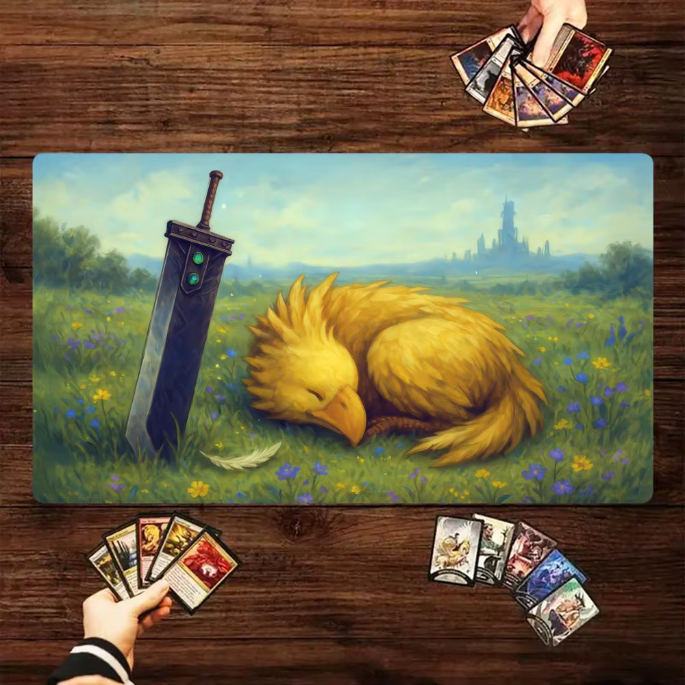 Tapis de jeu Magic The Gathering, tapis de jeu amusant avec motif Meme, en caoutchouc durable pour jeux MTG et TCG, 35x60cm, tapis de souris, tapis de bureau