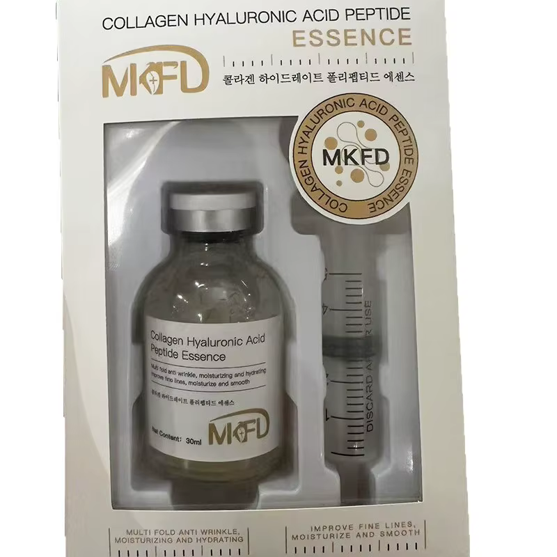 Sérum Ampoule au Collagène, Acide Hyaluronique et Peptides 30ml – Hydratation Profonde, Améliore la Peau Terne, Absorption Rapide, Soin Quotidien du Visage