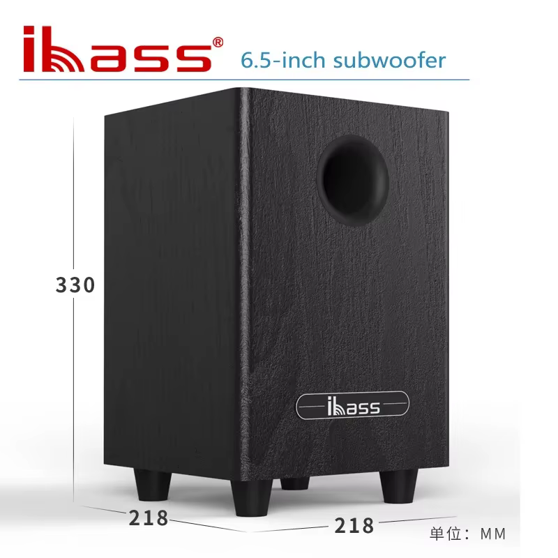 100W haute puissance 6.5 "Subwoofer passif haut-parleurs de cinéma maison basse haut-parleur de voiture amplificateur haut-parleurs Boom Box système sonore grande puissance
