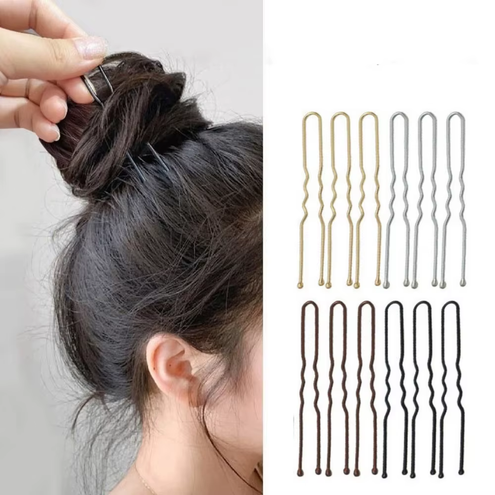 Accessoires pour cheveux, pinces à cheveux de 6cm, outils pour femmes, couleurs assorties, épingles à cheveux en forme de U pour coiffeurs professionnels