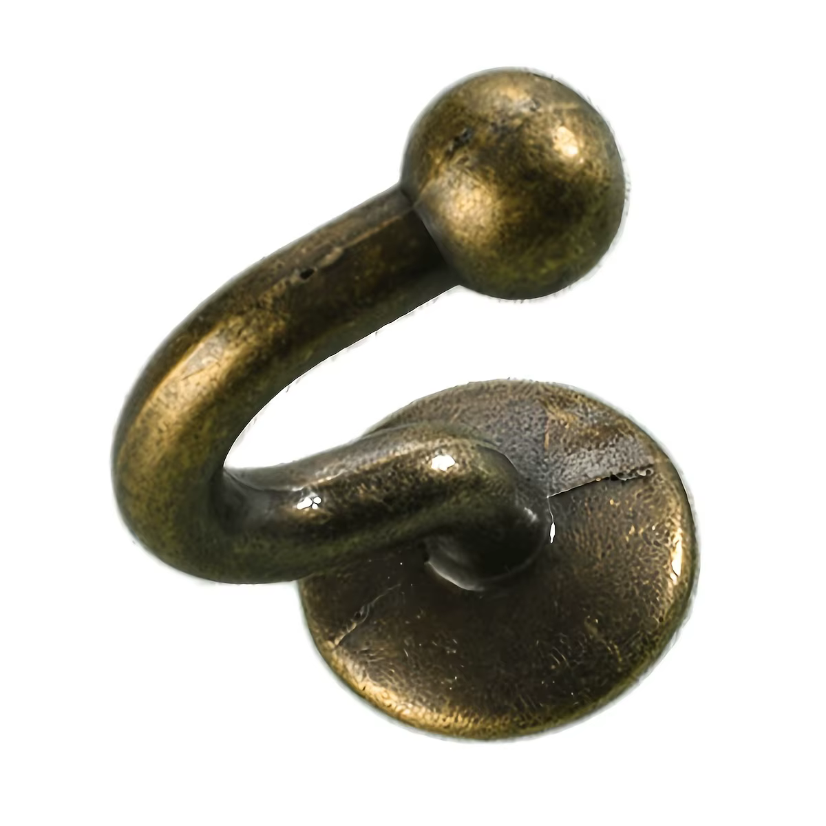 10 crochets de rideau décoratifs en métal couleur bronze antique, crochets de suspension de rideau muraux, accessoires de rideau