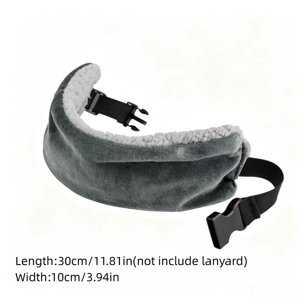 Essentiels de voyage : Masque de voyage ajustable, Sangle de soutien ergonomique multifonctionnelle pour la tête, Coussin de nuque souple et compact pour voitures