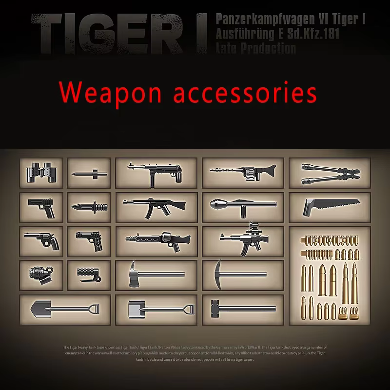 Blocs de construction de chars lourds Tiger I, KV-2, Panther, armes militaires, soldats, briques, jouets pour enfants, cadeau d'anniversaire pour enfants
