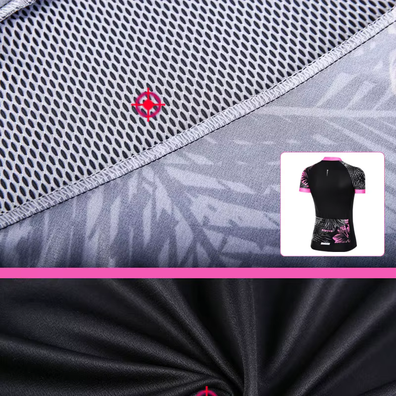 Maillot de cyclisme à manches courtes pour femme