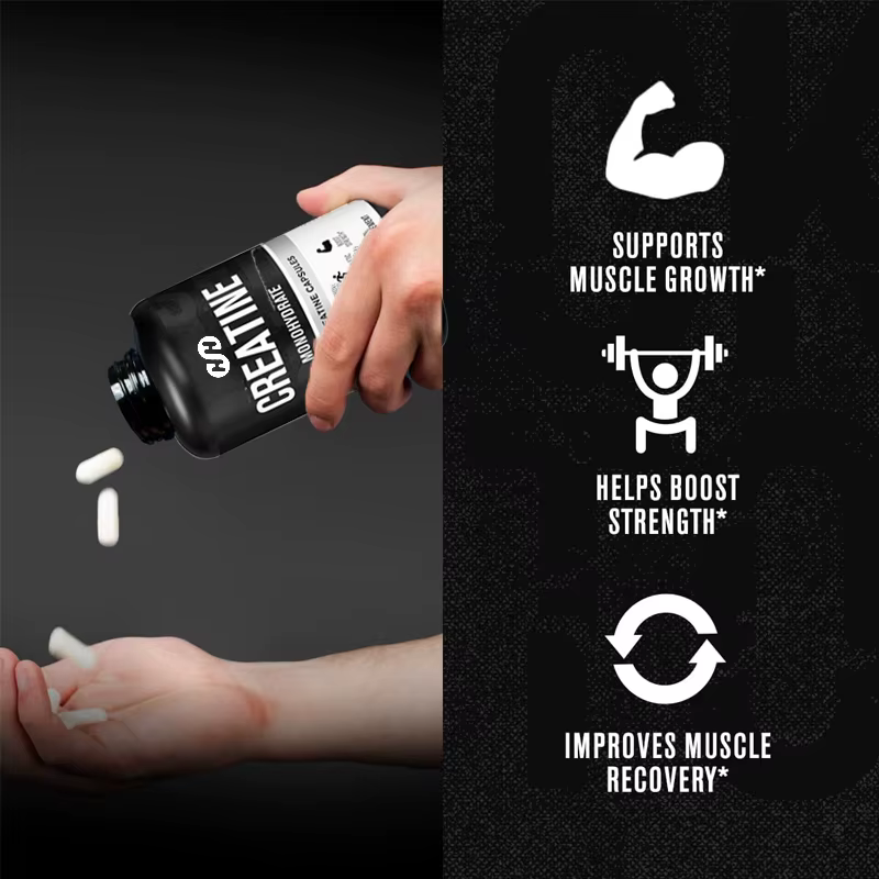 Capsules de créatine monohydrate 1000 mg - Complément