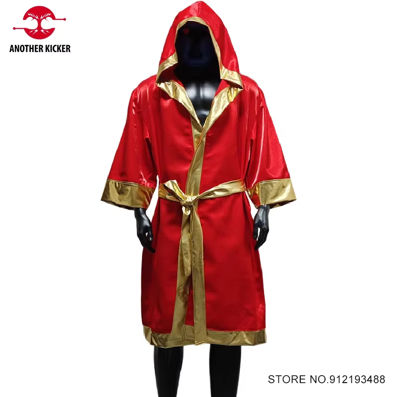 Robe de boxe de haute qualité ceinturée à capuche