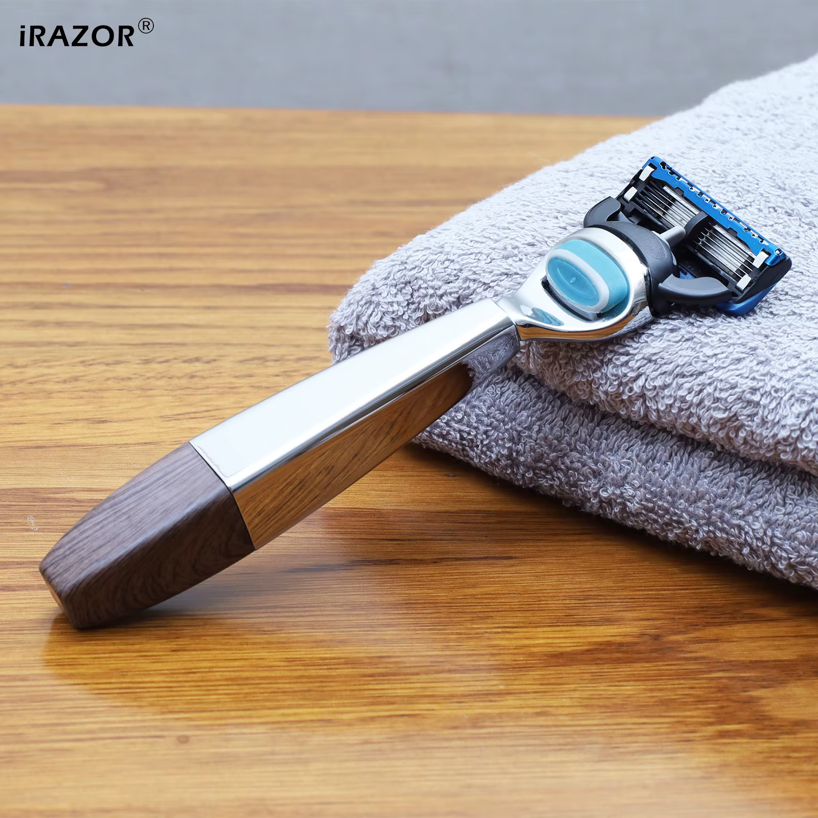 IRAZOR rasoir pour hommes à 5 lames pour le rasage carré robuste manuel rasoir de sécurité rasoir à barbe accessoires de barbier