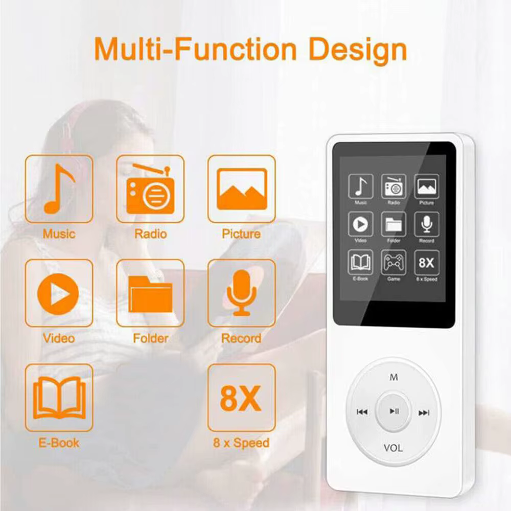 Lecteur MP3 Sports de plein air Fitness Mini baladeur Mp4/mp3 Support Bluetooth