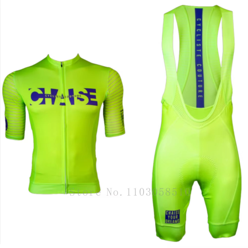 Chaise Cycliste Maillot de cyclisme ensemble vêtements hommes vtt vélo à manches courtes chemise route cuissard Kit