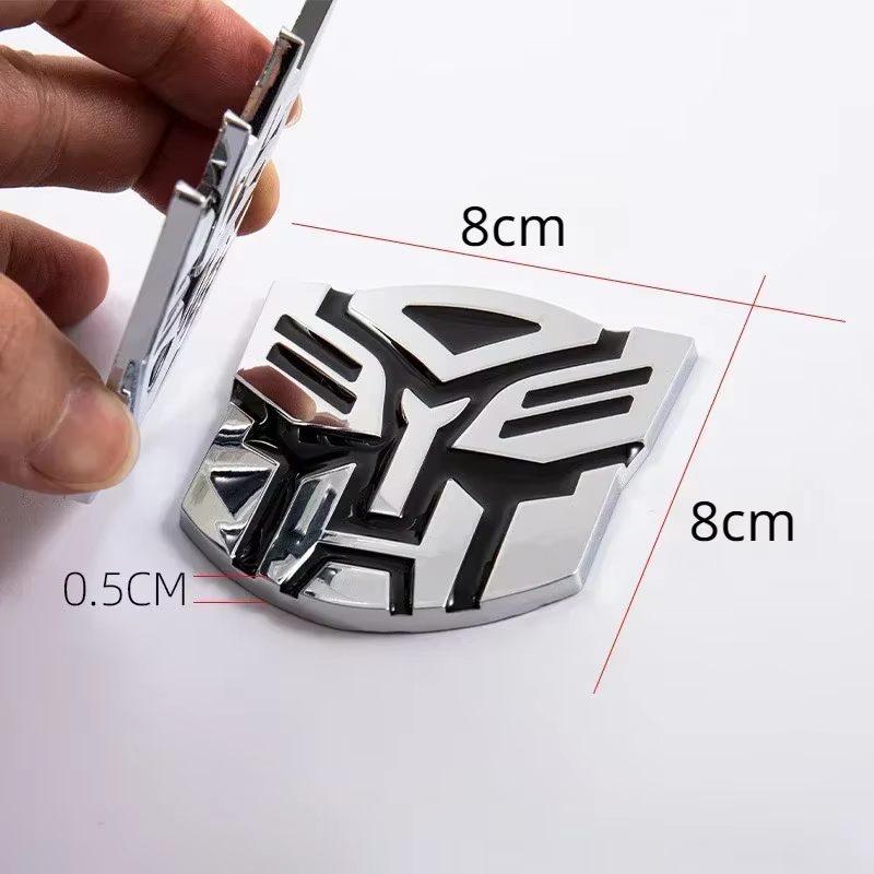 Autocollants de voiture 3D Transformers, logo Decepticons Autobots, autocollants pour voitures rayées, accessoires de décoration de voiture cosplay