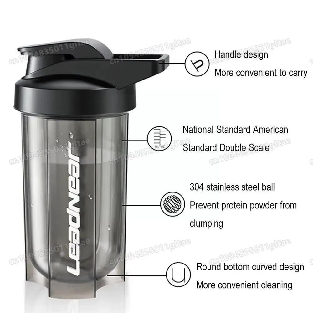 Bouteille de sport portable R30Max pour mélanger les protéines en poudre en extérieur +