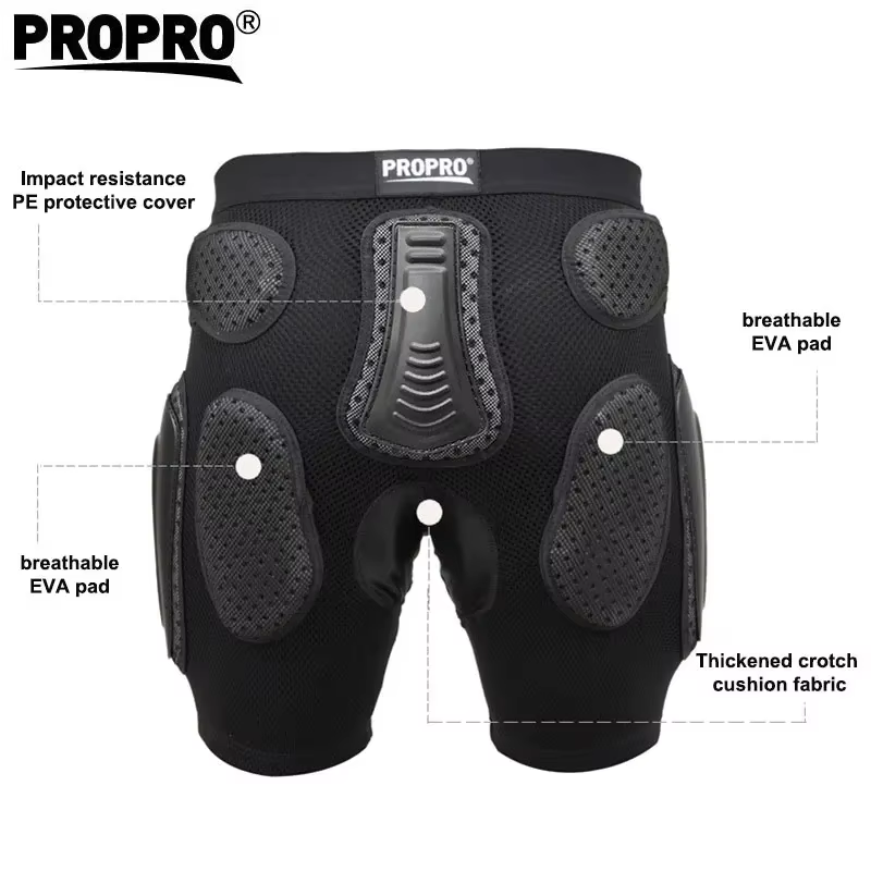 PROPRO Sports de plein air respirant hanche rembourré Shorts pour adulte cyclisme ski skateboard
