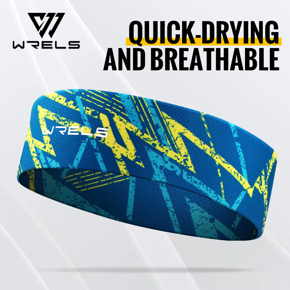 WRELS sport bandeau évacuant l'humidité entraînement bandeaux pour la course Yoga séchage rapide élastique mode Fitness