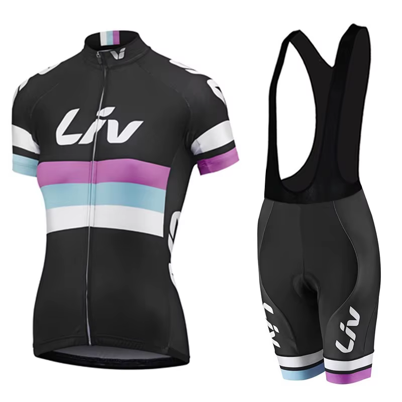 Nouvel ensemble cycliste femme 2026 : Haut à manches courtes et short