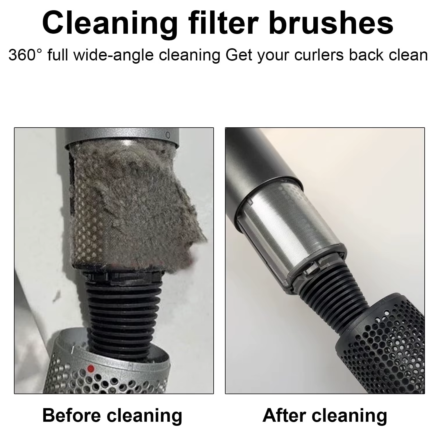 Brosse de nettoyage de filtre pour Dyson Airwrap HS01/05, accessoire de nettoyage de filtre, accessoires portables anti-poussière, brosse en matériau ABS