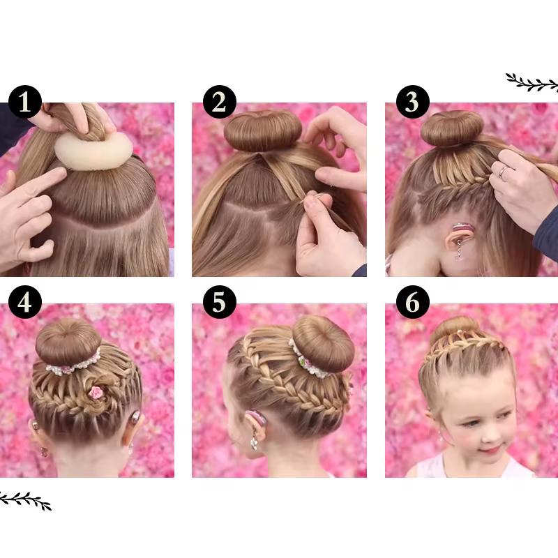 Machine à chignon magique pour femmes, 1 pièce, S M L, noir/marron/ivoire, Donut Bagel, outils pour cheveux, épingle à cheveux, accessoires pour cheveux, tresses de style