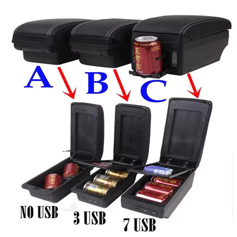Accoudoir de voiture pour Renault Captur, boîte de rangement d'accessoires de voiture, pièces intérieures