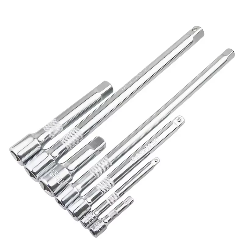 Barre d'extension de clé à cliquet à douille 1/4 "3/8" 1/2 "50/75/100/125/150/250mm, barre longue, manchon de direction, accessoires de bielle