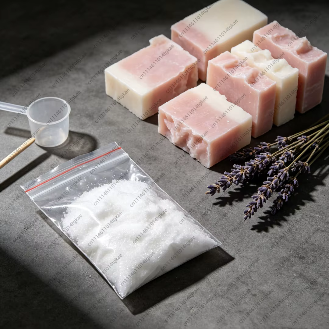 Cristaux d'acide glycolique à 99 %, matière première pour la fabrication de savon à froid, poudre exfoliante AHA, masque facial DIY, soin de la peau du corps, supplément