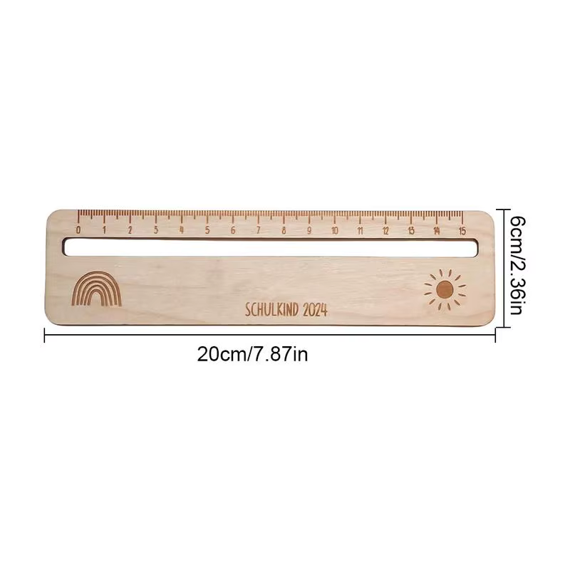 Règle de lecture guidée en bois pour enfants et étudiants, outils de lecture, guide texte, mesure, accessoires