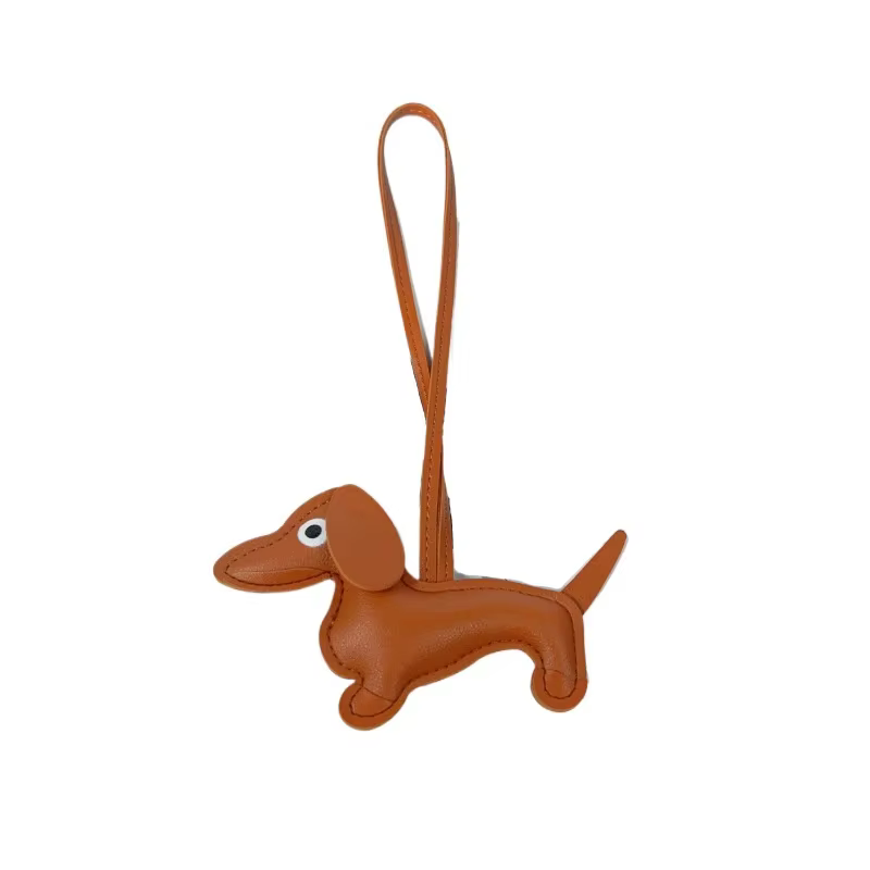 Porte-clés de voiture en forme de chiot mignon, pendentif de sac d'animal de dessin animé, accessoire en corde à main, cadeau décoratif, nouveau porte-clés pour chiot