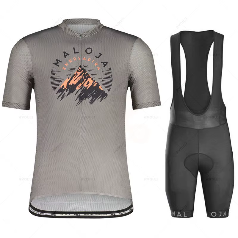 Ensemble de maillot de cyclisme Maloja pour hommes, respirant, course d'équipe, sport, vélo, vêtements de vélo courts, été, nouveau, 2025