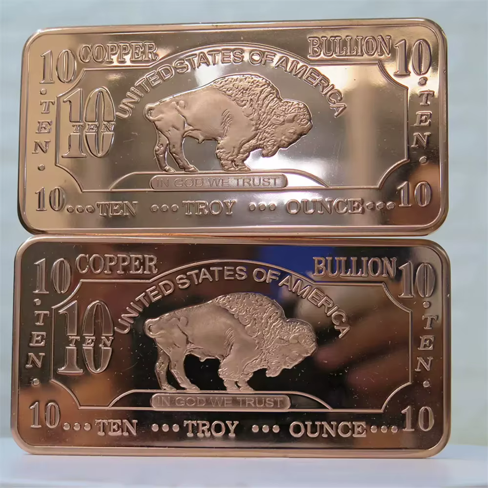 Pièces de monnaie de collection américaines Buffalo en cuivre pur 999 de 10 oz, souvenir de la flotte de guerre