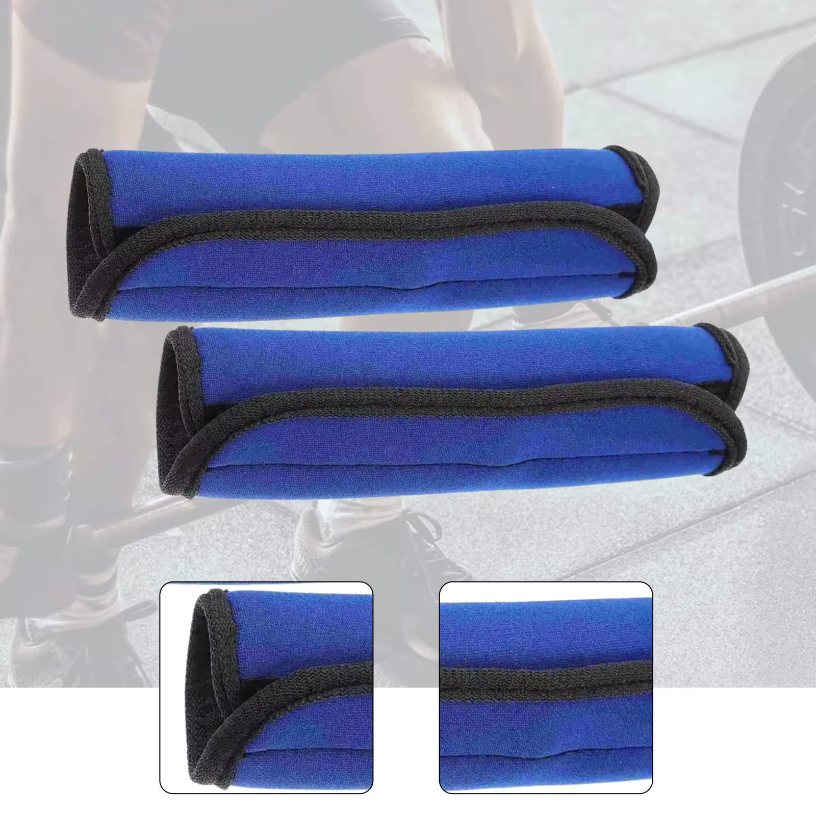 2 pièces poignées de coussin de barre de traction