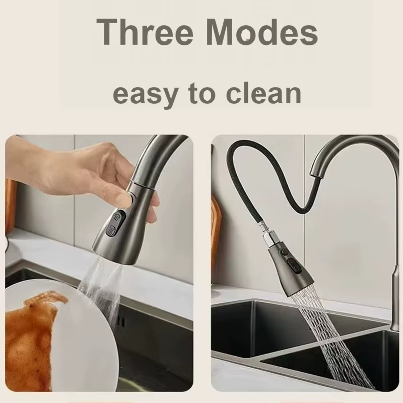 Accessoires de robinet de cuisine, buse de pulvérisation de remplacement, 3 Modes ABS, lavabo de salle de bains, évier, pomme de pulvérisation de douche pour connexion 1/2"