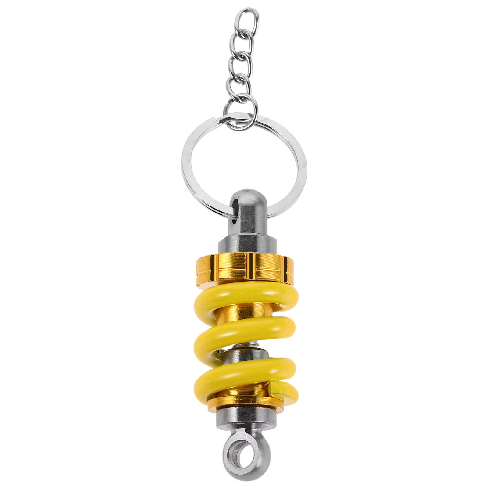 Porte-clés amortisseur de chocs pour moto, pendentif décoratif à ressort hélicoïdal, réducteur de vibrations, accessoire universel de suspension pour moto