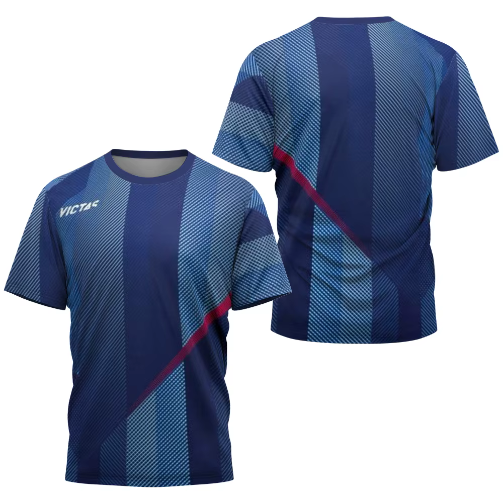 T-shirt pour homme, vêtements de sport de tennis de table