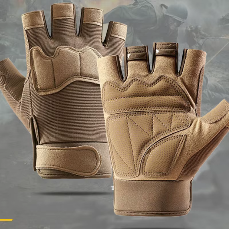 Gants antidérapants demi-doigt