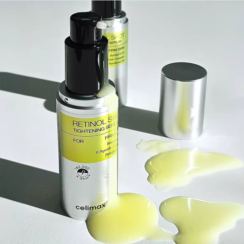 Celimax The Vita A Retinal Shot : Coffret Booster Raffermissant pour la Peau (Crème Contour des Yeux 15ml & Sérum Visage 30ml) – Soin Coréen pour une Peau Belle et Ferme