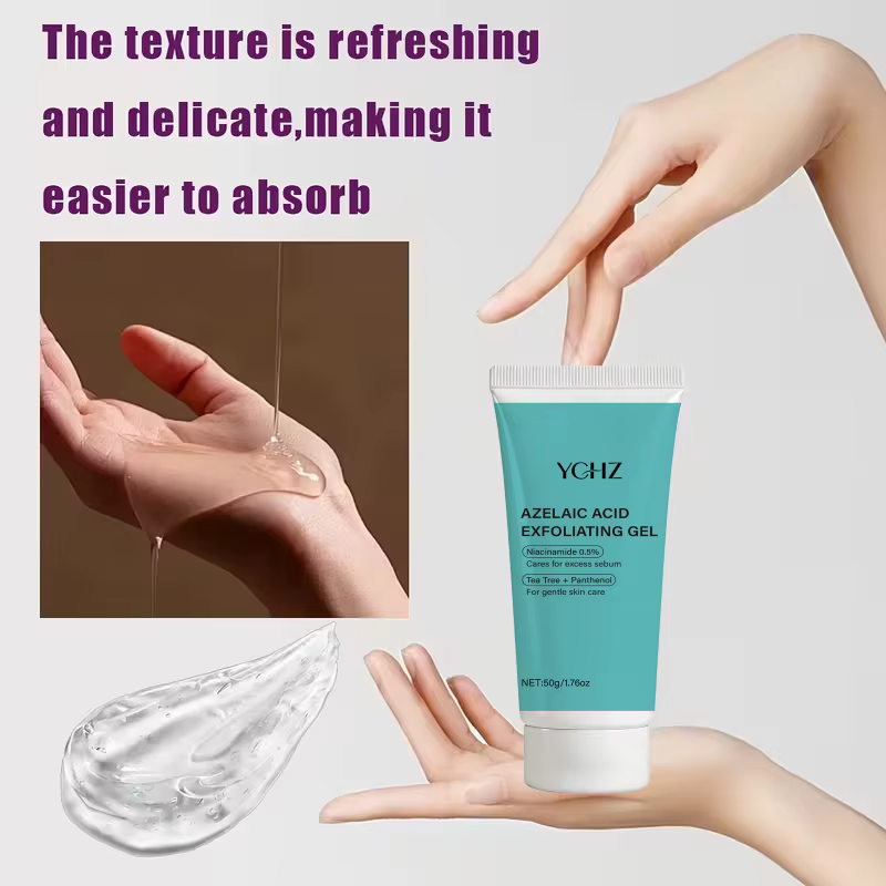 Gel exfoliant bio-acide à l'acide azélaïque et à l'acide salicylique, exfoliation douce, nettoyage en profondeur, lisse et éclaircit la peau, élimine les huiles et les impuretés de surface, absorption