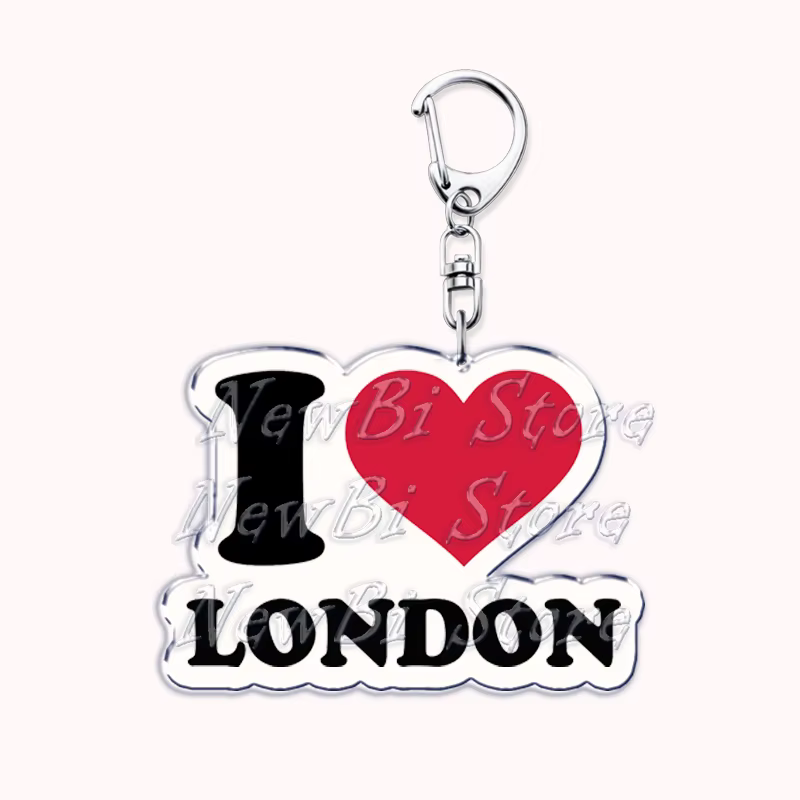 Hot Cites I Love PARIS LONDON porte-clés pour accessoires sac HONG KONG NEW YORK BANGKOK TOKYO SEOUL DUBAI porte-clés bijoux cadeaux