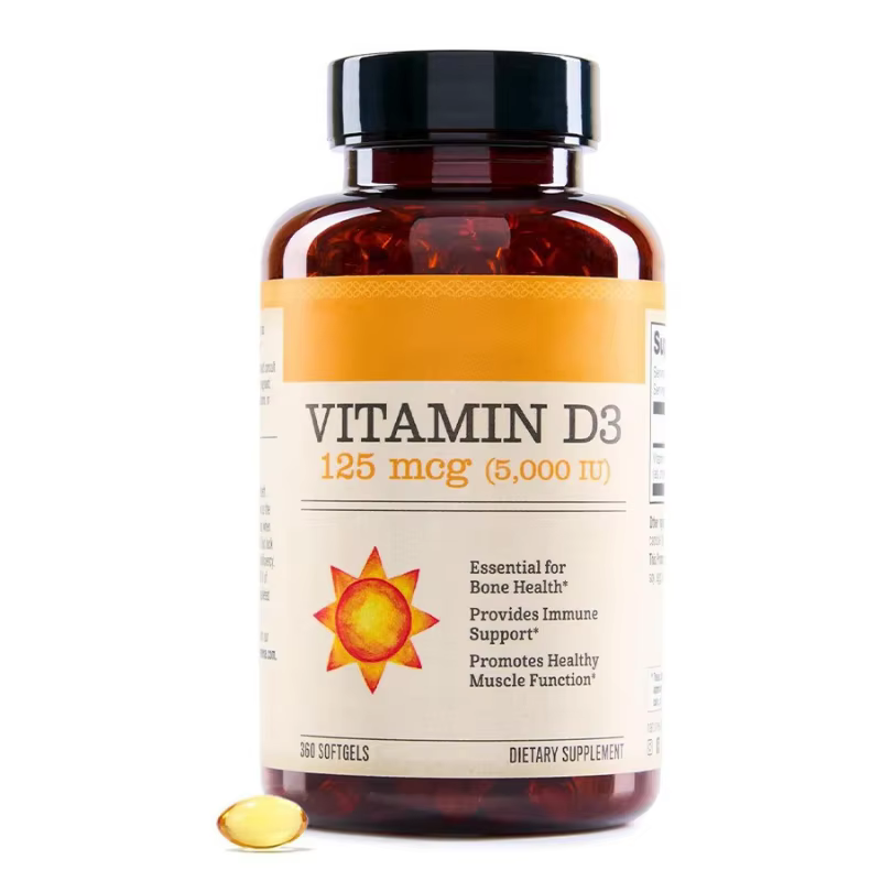 Capsules molles de vitamine D3 à absorption élevée