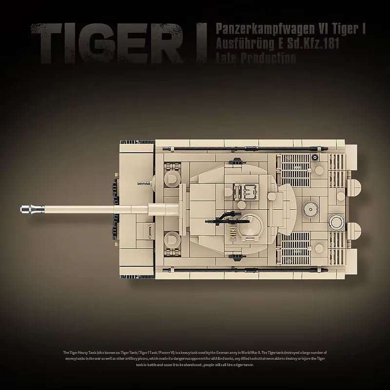 Blocs de construction de chars lourds Tiger I, KV-2, Panther, armes militaires, soldats, briques, jouets pour enfants, cadeau d'anniversaire pour enfants