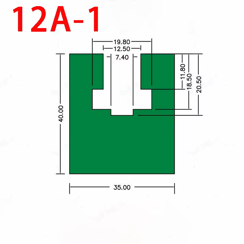Bande d'usure de guidage de chaîne Concave, barre de guidage en Nylon polyéthylène hautement moléculaire de Type K pour plateau de chaîne 06B 08B 10A 12A 16A