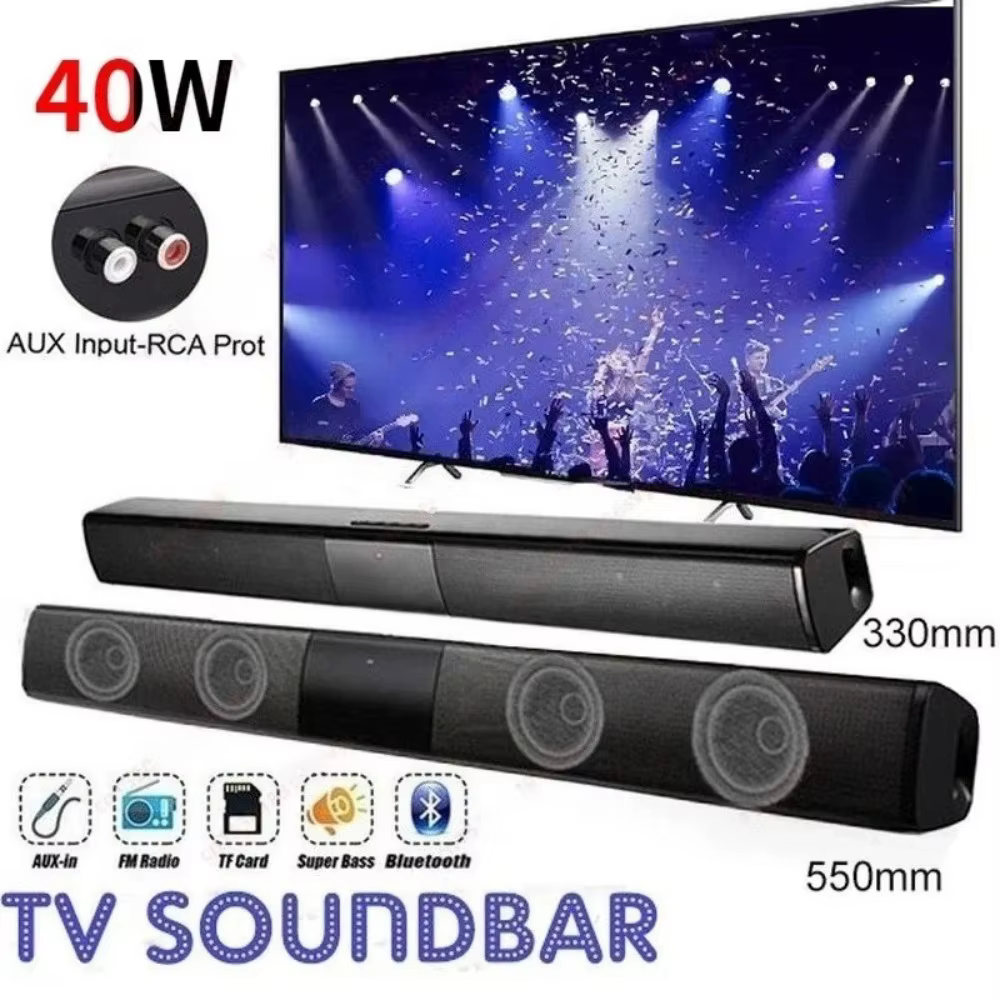 Haut-parleur Bluetooth sans fil puissant pour home cinéma, ordinateur, télévision, voiture, barre de son, caisson de basses, radio, caixa de som