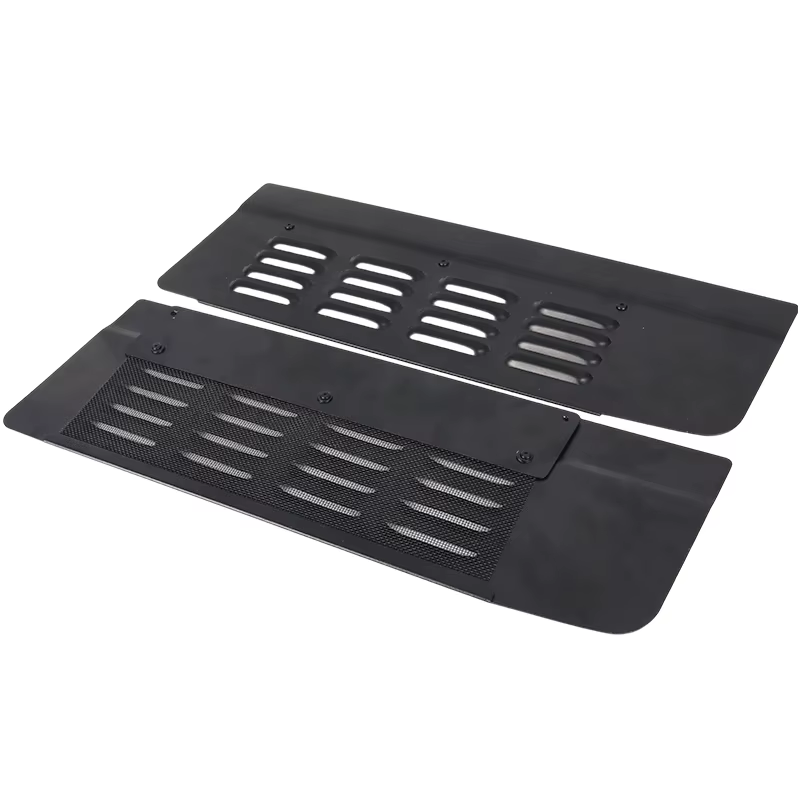 1 paire de couvercles de ventilation pour portes arrière de voiture, noirs, pour FORD TRANSIT CUSTOM 2012-2023, accessoires de voiture