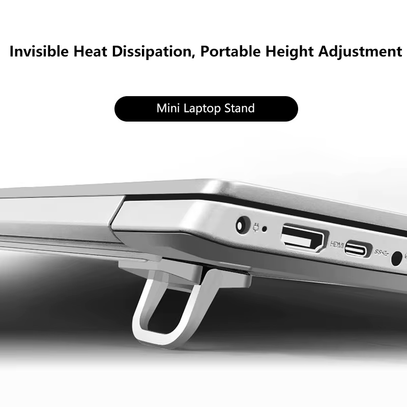 Support portable pour ordinateur portable, mini support pour ordinateur portable, compatible avec Macbook, Huawei, Samsung, Xiaomi, Dell, ASUS, HP, Toshiba, support pour clavier
