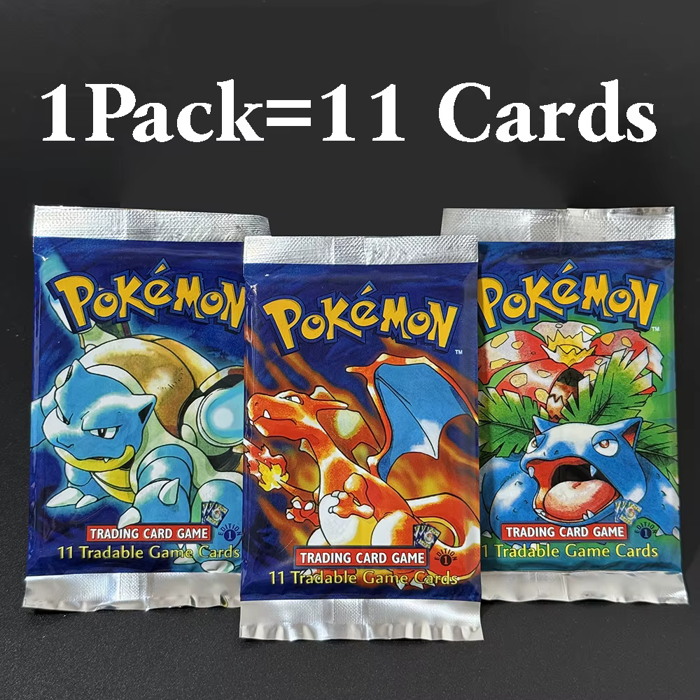 Pokémon Booster Box Packs TCG 1er jeu cartes Flareon Scyther Wigglytuff Charizrd Blastoise Venusaur aérodactyl Lapras Zapdos