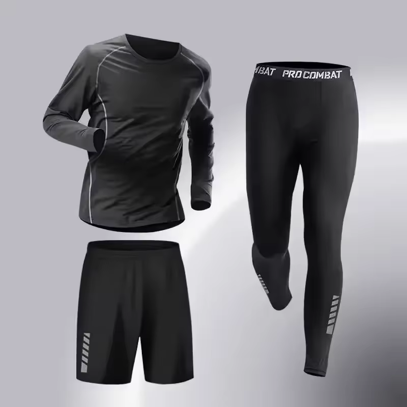 Nouvelle mode, ensemble de vêtements de sport pour hommes en 3 pièces