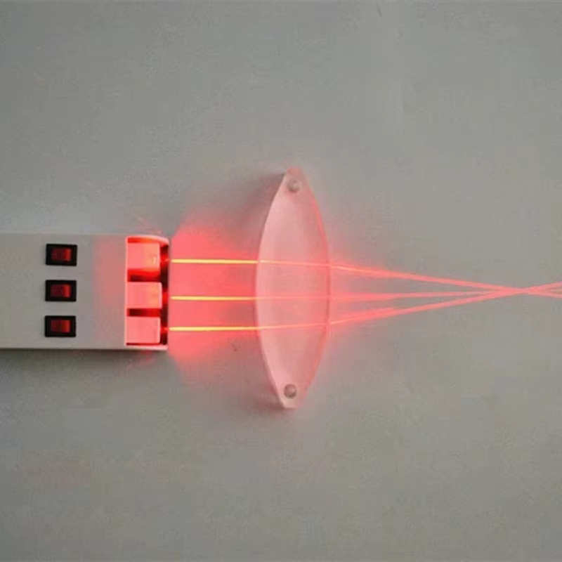 Outils pour lentilles optiques, prismes magnétiques en acrylique, spectre lumineux sept couleurs, enseignement de la physique, prisme, lentille convexe et concave