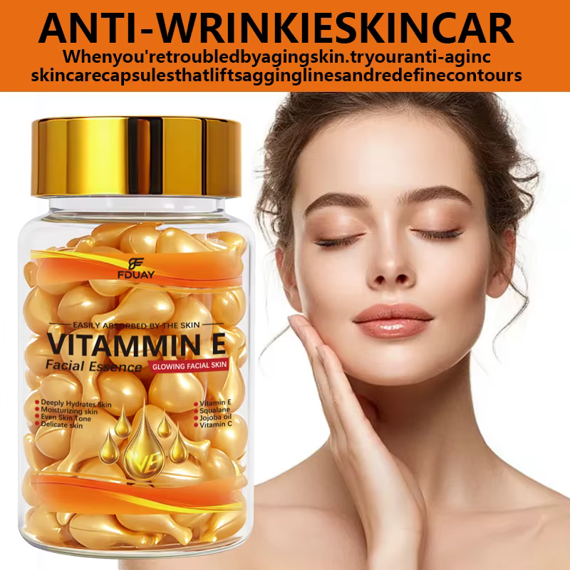50 Capsules d'Acide Hyaluronique – Essence Hydratante et Réparatrice pour le Visage – Soin Profond Nourrissant – Atténuation de l'Acné et Réduction des Rides Fines