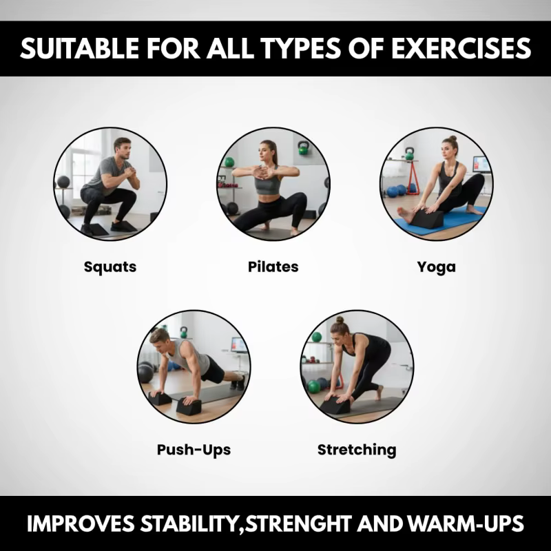 Bloc compensé pour squats