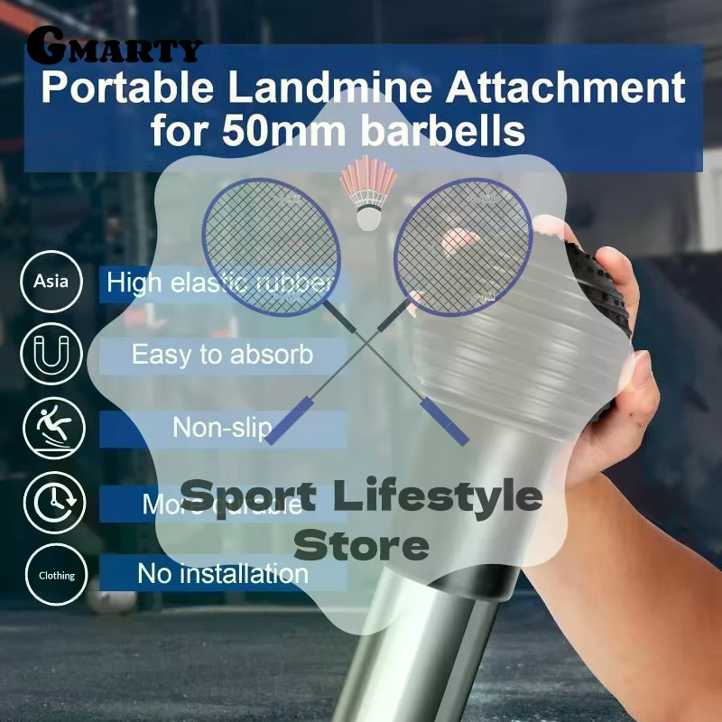 Fixation pour mines terrestres pour haltères facile à utiliser avec 360 °
